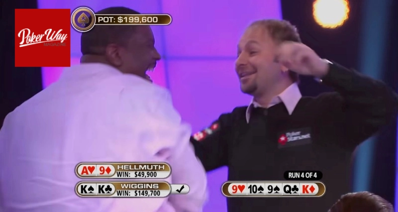 واکنش بازیکنان پوکر پس از مشخص شدن نتیجه دست در کارت ریور و شادی برنده